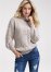 Venus White Multi POPCORN CABLE KNIT SWEATER