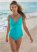 Venus Willow Ring Tankini Top Bikini - Aqua Reef