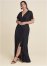 Venus Plus Size Surplice Maxi Dress