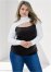 Venus Plus Size Color Block Mock Neck Top