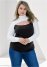 Venus Plus Size Color Block Mock Neck Top