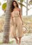 Venus Strapless Jumpsuit in Blush