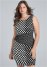 Venus Black & White POLKA-DOT BODYCON DRESS