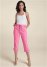 Venus Casual Pull-On Cuffed Capris in Pink