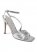 Venus Strappy Wrap Heels in Silver