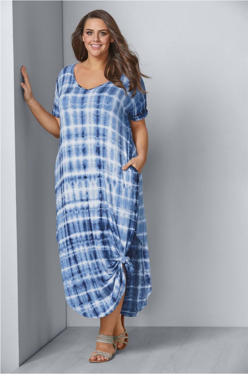 Venus Plus Size Casual T-Shirt Maxi Dress