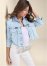 Venus Crop Acid Wash Denim Jacket in Acid Wash