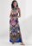 Venus Purple Multi JUNGLE PARTY HALTER DRESS