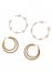 Venus Two-Pack Hoop Earrings Set in Gold Multi