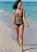 Venus Slenderizing Tankini Top Bikini - Black & Sahara