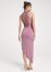 Venus Crochet-Back Long Dress - Mauve