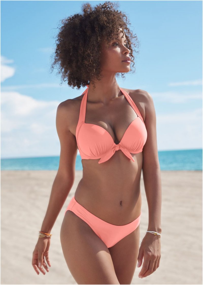 Venus Scoop Front Bikini Bottom Bikini - Poppy Orange