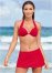 Venus Skirted Mid-Rise Bottom Bikini - Red Hot