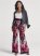 Venus Plus Size Wide Leg Paisley Print Pants in Pink Multi