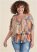 Venus Plus Size Abstract Mirage Printed Top