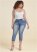 Venus Medium Wash ELASTIC WAISTBAND JEAN CAPRIS