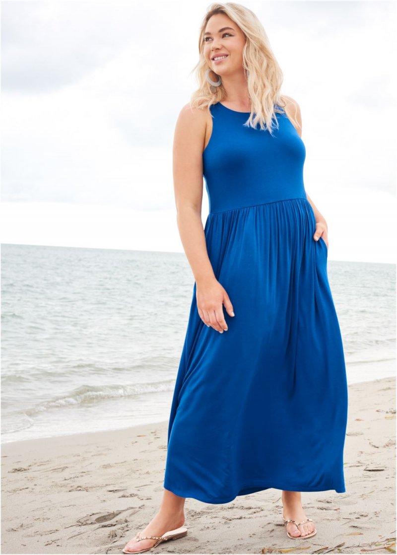 Venus Plus Size Maxi Dress With Pockets