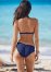 Venus Ruffle Scrunch Back Bottom Bikini - Ultramarine Blue