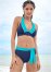 Venus Plus Size Sally Halter Top Bikini - Ultramarine Blue & Aqua Reef