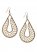 Venus Beaded Drop Earrings in Gold