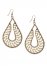 Venus Beaded Drop Earrings in Gold