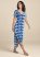 Venus Casual T-Shirt Maxi Dress - Navy Multi