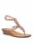 Venus Stone Demi Wedge Sandals in Rose Gold