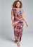 Venus Plus Size Ruched Tie Dye Maxi Dress