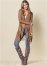 Venus VENUS | Faux-Suede Fringe Cardigan in Raw Umber