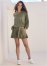 Venus Off Shoulder Short Set in Olive