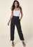 Venus High Waisted Cargo Pants in Black