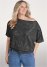 Venus Plus Size Off-The-Shoulder Sequin Top