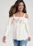 Venus Love Cold Shoulder Top in Off White