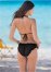 Venus Ruffle Scrunch Back Bottom Bikini - Black Beauty