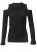 Venus Plus Size Pointelle Stitch Sweater in Black