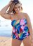 Venus Plus Size Ruffle Bandeau Tankini Top Bikini - Living Art