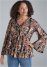 Venus Plus Size Paisley Printed Top