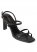 Venus Strappy Toe Loop Heels in Black