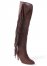 Venus Faux-Suede Fringe Boots in Brown