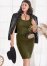 Venus Dark Olive Sleeveless Ruched Bodycon Midi Dress