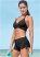 Venus Adjustable Side Swim Short Bikini - Black Beauty