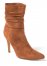 Venus Slouchy Pointed Toe Booties in Cognac