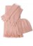 Venus Scarf Glove And Beanie Set in Light Pink