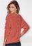 Venus VENUS | Button Back Detail Sweater in Burnt Orange