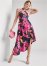 Venus Plus Size Midnight Floral Halter Dress