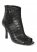 Venus Perforated Booties in Black