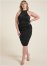 Venus Plus Size Shape Embrace Mock-Neck Dress