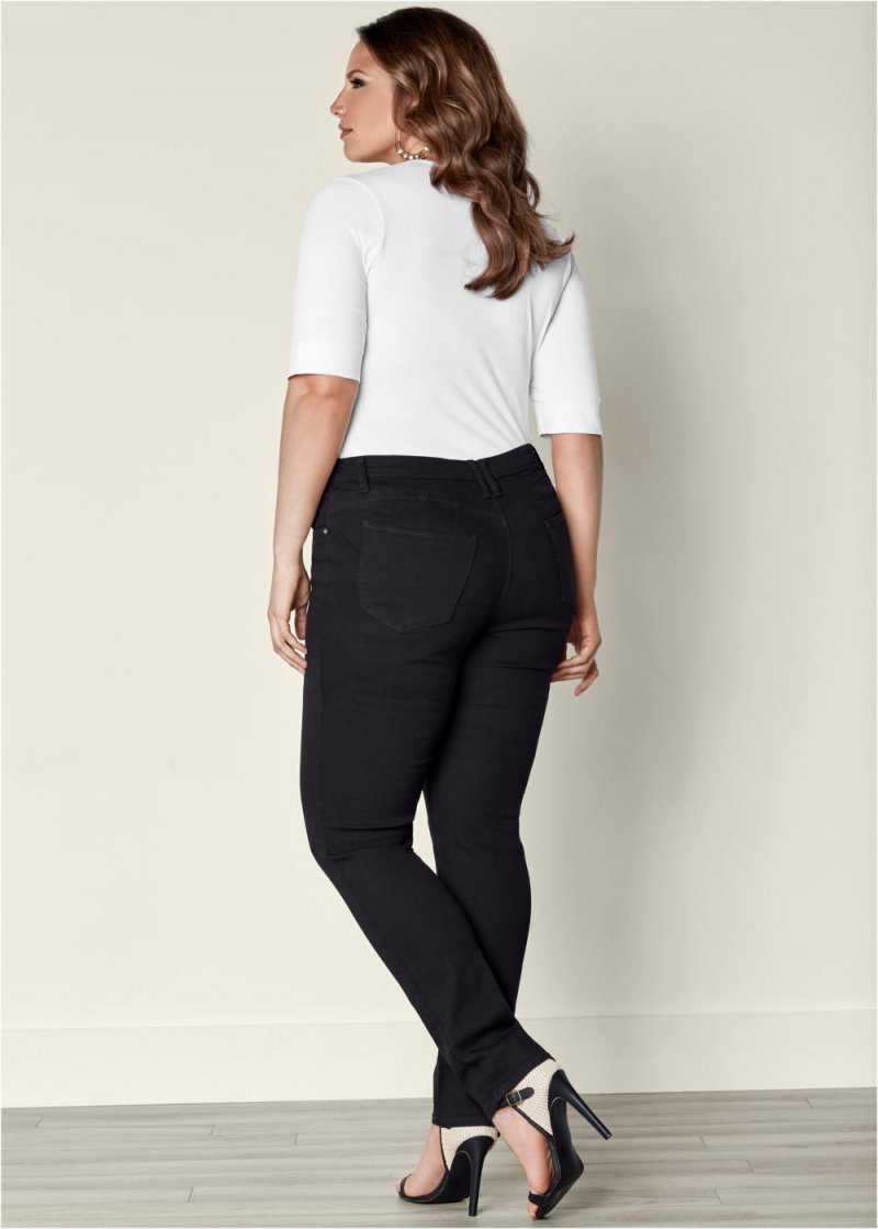 Venus Plus Size Lift Jeans in Black Denim