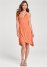 Venus Keyhole Detail A-Line Dress - Orange