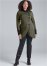Venus Knit Asymmetrical Button-Front Jacket in Olive
